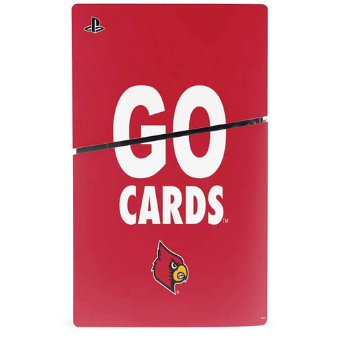 University of Louisville Go Cards PS5 Slim Digital Edition Bundle Skin