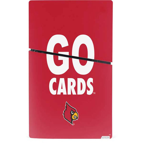 University of Louisville Go Cards PS5 Slim Digital Edition Bundle Skin