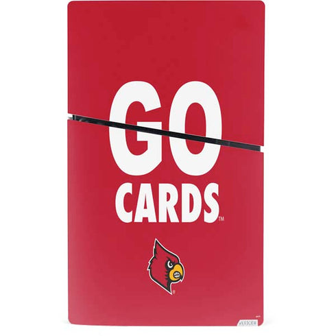 University of Louisville Go Cards PS5 Slim Digital Edition Console Skin