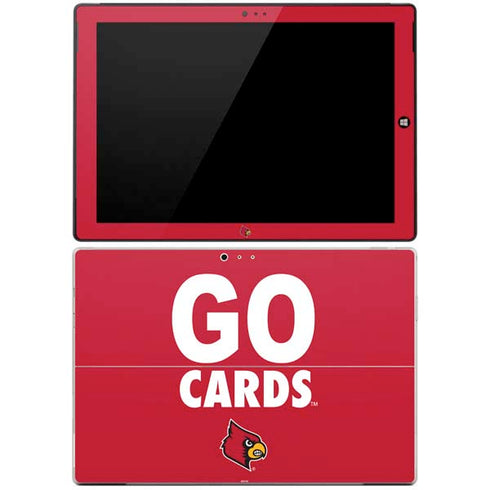 University of Louisville Go Cards Surface Pro 3 Skin