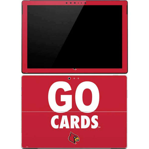 University of Louisville Go Cards Surface Pro 4 Skin