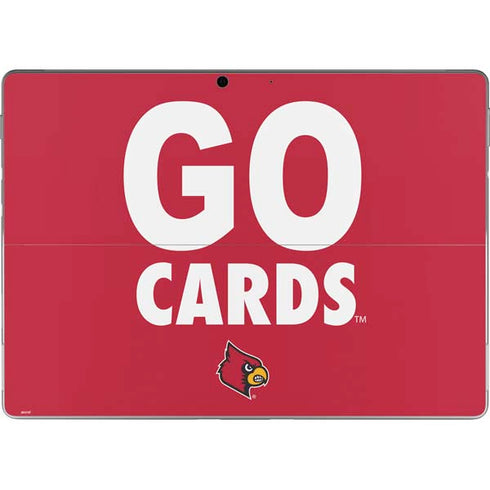 University of Louisville Go Cards Surface Pro 8 Skin