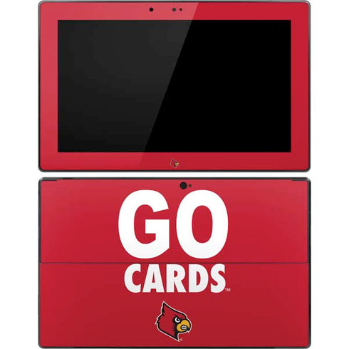 University of Louisville Go Cards Surface Pro Tablet Skin