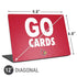 University of Louisville Go Cards Universal Laptop 12in (9.8 x 6.8in) Skin