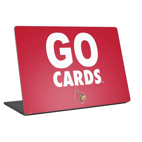 University of Louisville Go Cards Universal Laptop 16in (13 x 9.4in) Skin
