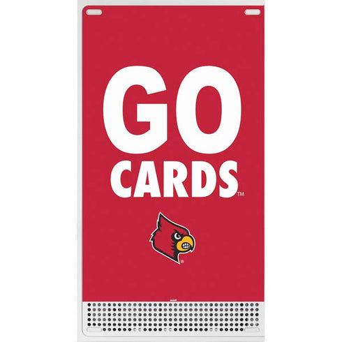 University of Louisville Go Cards Xbox Series S Console Skin