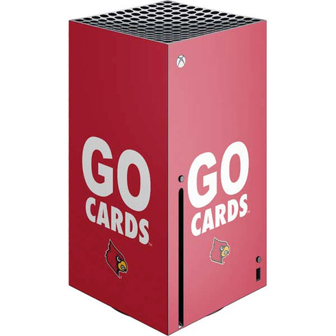 University of Louisville Go Cards Xbox Series X Console Skin