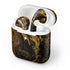 Gold and Black Marble Apple AirPods 2 Skin