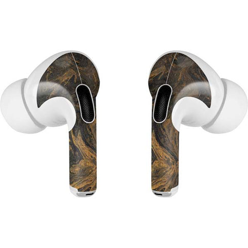 Gold and Black Marble Apple AirPods Pro Skin