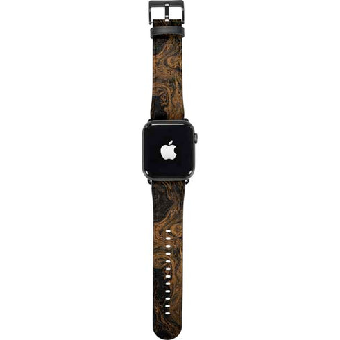 Gold and Black Marble Apple Watch Band 38-40mm