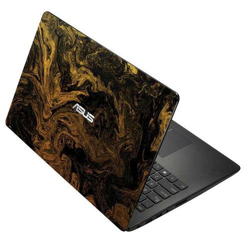 Gold and Black Marble Asus X502CA 15.6 Skin