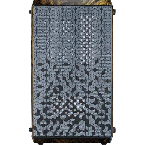 Gold and Black Marble Cooler Master MasterBox Q300L Mini Tower Skin