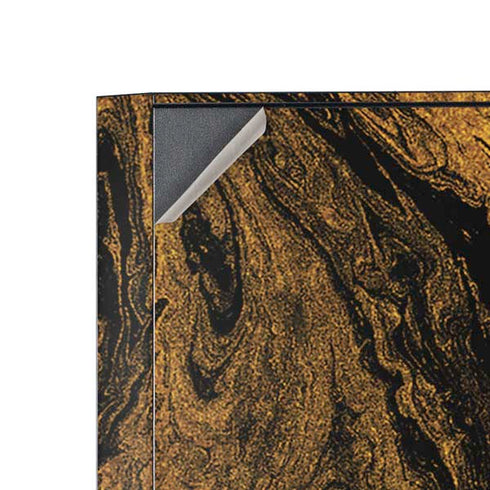 Gold and Black Marble Corsair 4000D Tempered Glass Mid-Tower ATX Case Skin