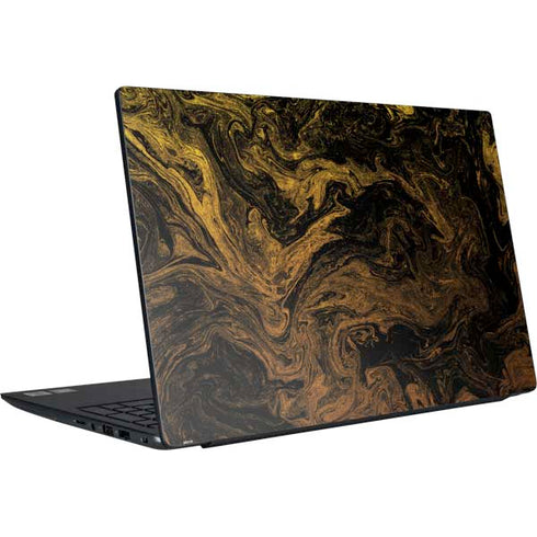 Gold and Black Marble Dell Vostro Skin