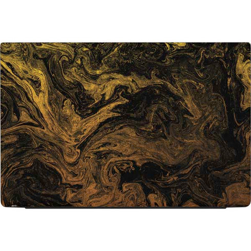 Gold and Black Marble Dell Vostro Skin