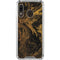 Gold and Black Marble Galaxy A30 Clear Case