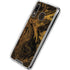 Gold and Black Marble Galaxy A30 Clear Case