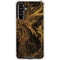 Gold and Black Marble Galaxy A54 5G Clear Case