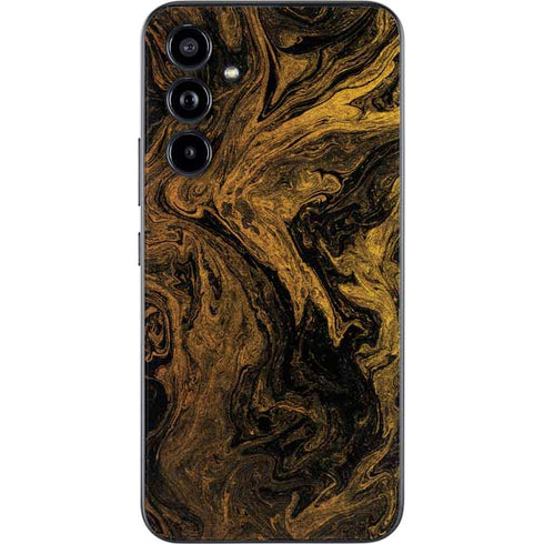 Gold and Black Marble Galaxy A54 5G Skin