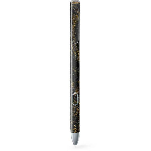 Gold and Black Marble Galaxy Book 12in Skin