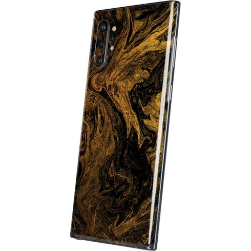 Gold and Black Marble Galaxy Note 10 Plus Skin