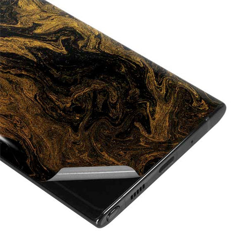 Gold and Black Marble Galaxy Note 10 Plus Skin