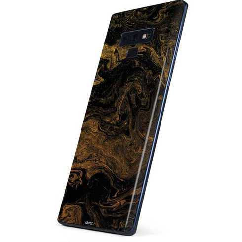 Gold and Black Marble Galaxy Note 9 Skin