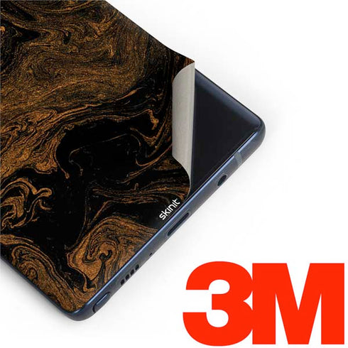 Gold and Black Marble Galaxy Note 9 Skin