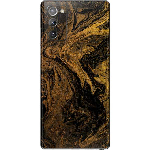 Gold and Black Marble Galaxy Note20 5G Skin