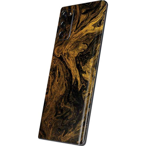 Gold and Black Marble Galaxy Note20 5G Skin
