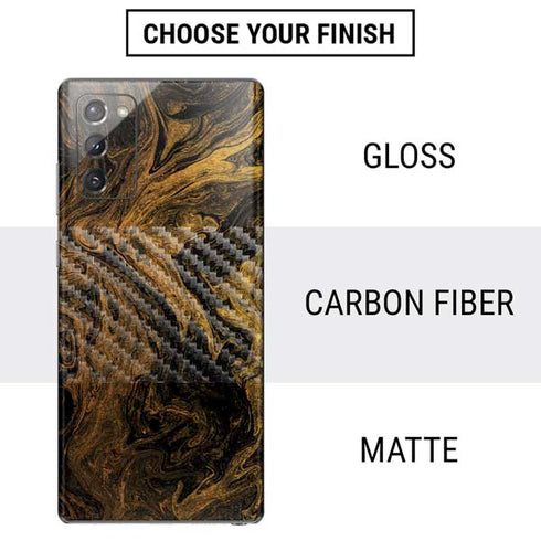 Gold and Black Marble Galaxy Note20 5G Skin