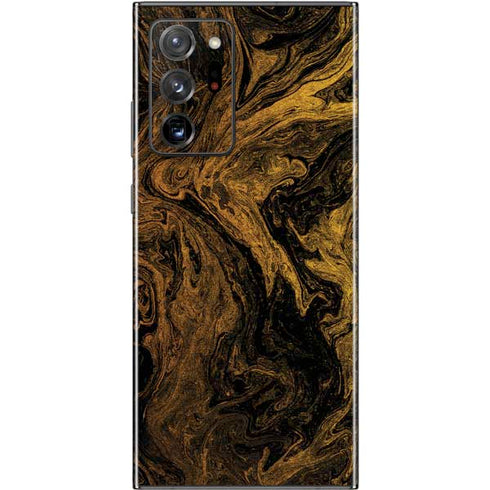 Gold and Black Marble Galaxy Note20 Ultra 5G Skin