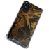 Gold and Black Marble Galaxy S20 FE Clear Case