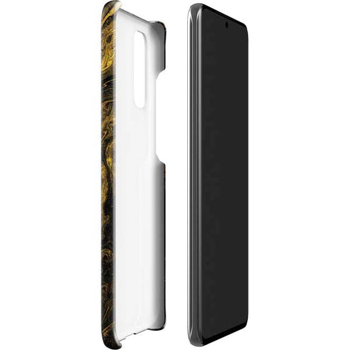 Gold and Black Marble Galaxy S20 Lite Case