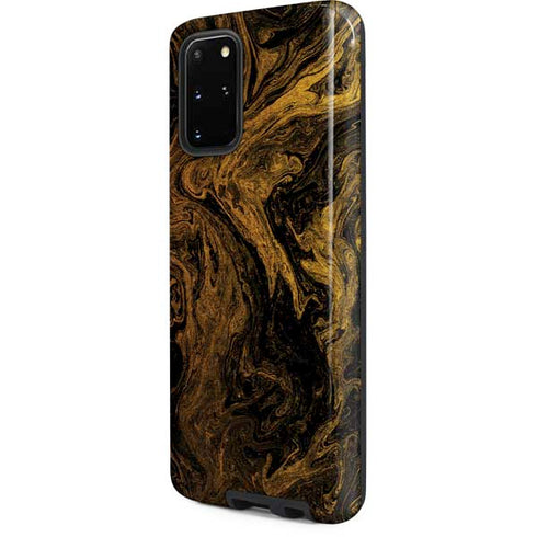 Gold and Black Marble Galaxy S20 Plus Pro Case