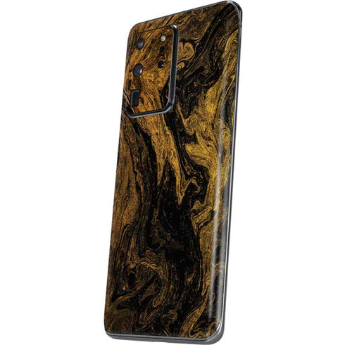Gold and Black Marble Galaxy S20 Ultra 5G Skin