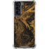 Gold and Black Marble Galaxy S21 5G Clear Case