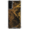 Gold and Black Marble Galaxy S21 FE Clear Case