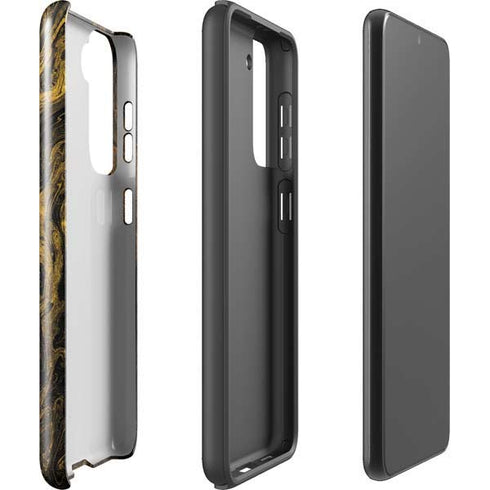 Gold and Black Marble Galaxy S21 Plus 5G Pro Case