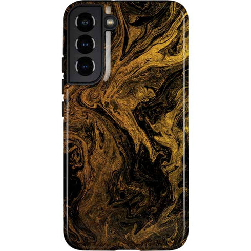 Gold and Black Marble Galaxy S22 Plus Pro Case