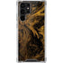Gold and Black Marble Galaxy S22 Ultra Clear Case