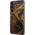 Gold and Black Marble Galaxy S23 FE Skin