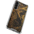 Gold and Black Marble Galaxy S23 Plus Clear Case