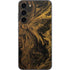 Gold and Black Marble Galaxy S23 Plus Skin
