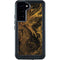 Gold and Black Marble Galaxy S23 Plus Waterproof Case
