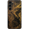 Gold and Black Marble Galaxy S23 Skin