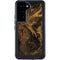 Gold and Black Marble Galaxy S23 Waterproof Case