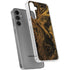 Gold and Black Marble Galaxy S24 Plus Clear Case