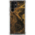 Gold and Black Marble Galaxy S24 Ultra Clear Case