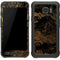 Gold and Black Marble Galaxy S7 Active Skin